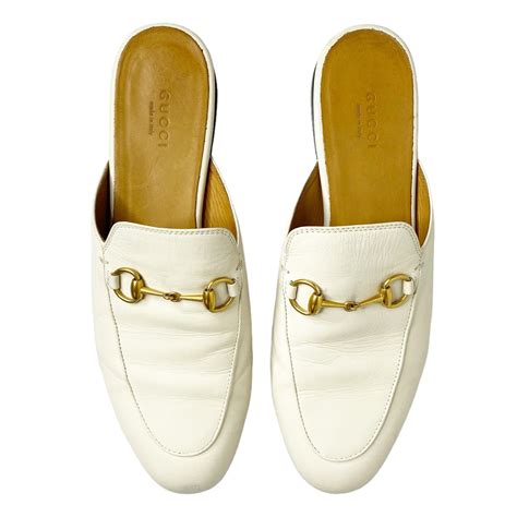 gucci princetown mule white|princetown genuine shearling loafer mule.